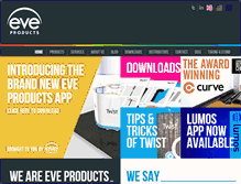 Tablet Screenshot of eveproducts.com